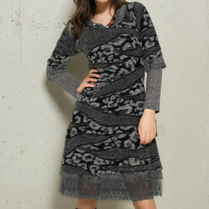 Norma Vintage _wool grey dress