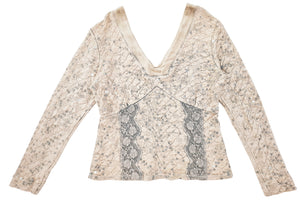 Norma Vintage_ long sleeves cloqué top