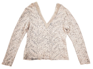 Norma Vintage_ long sleeves cloqué top