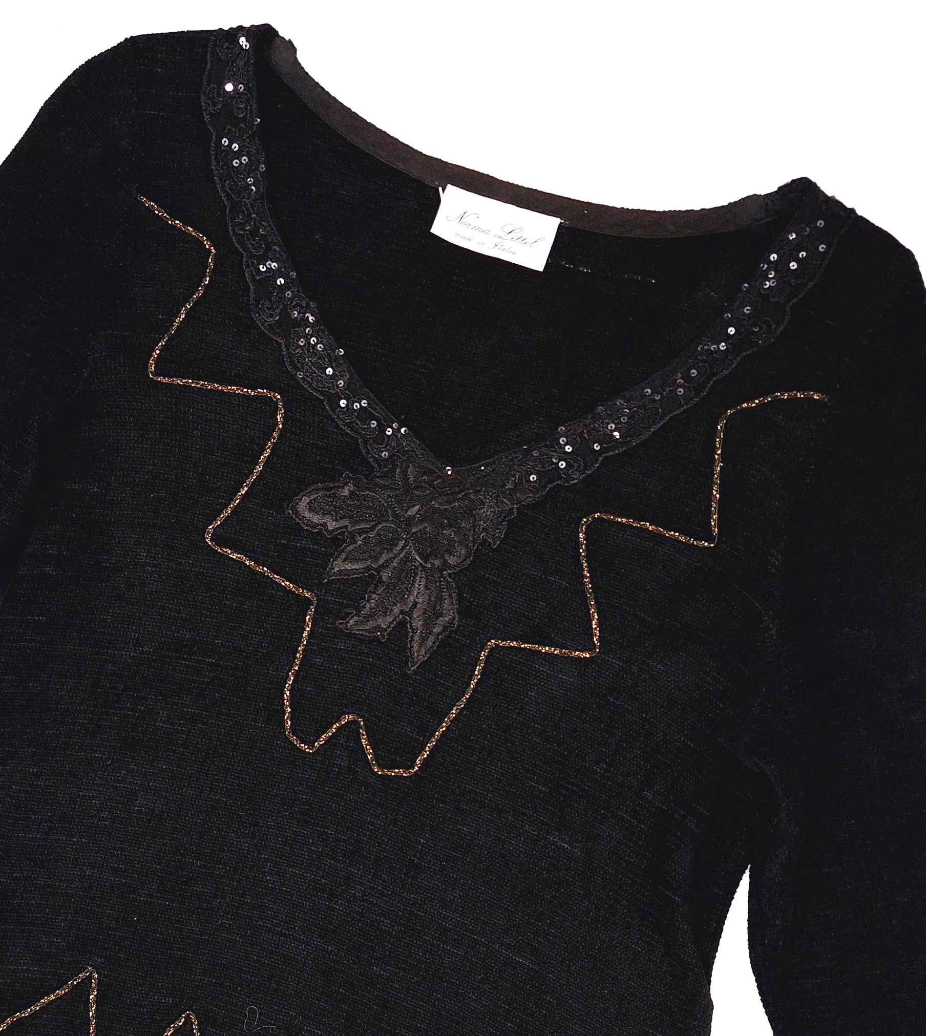 Norma Vintage _black chenille jumper