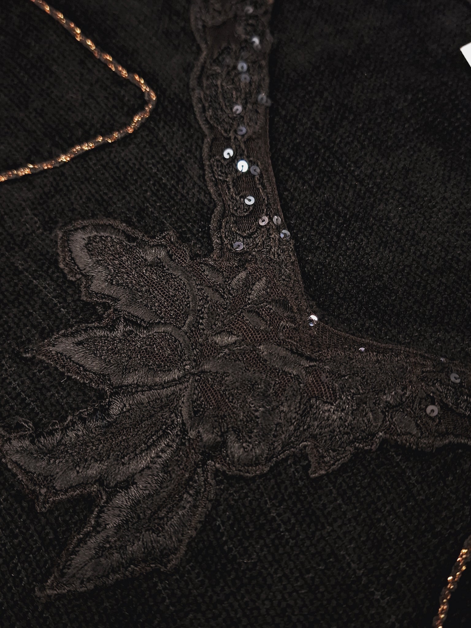 Norma Vintage _black chenille jumper