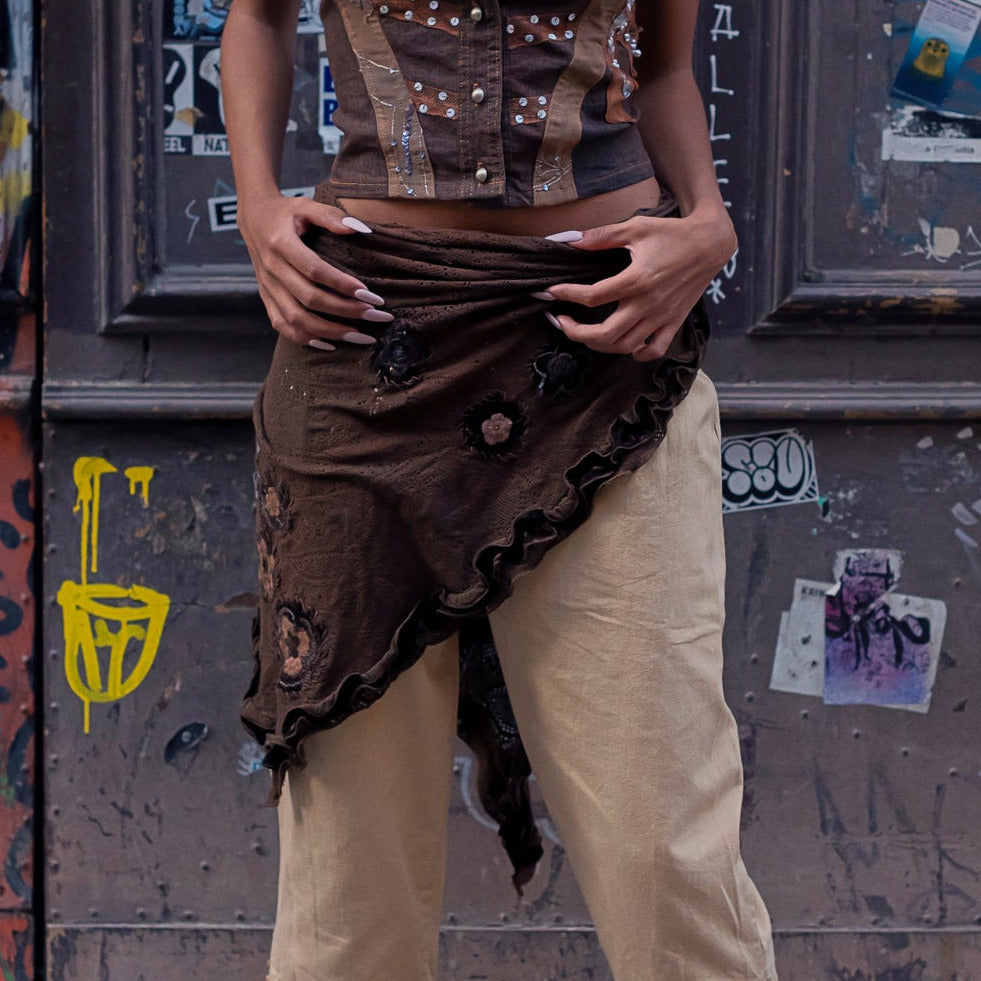 Norma Vintage _brown shawl