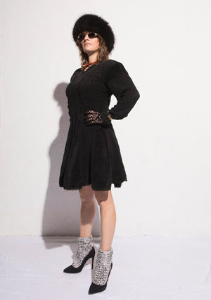 Norma Vintage _black mini dress