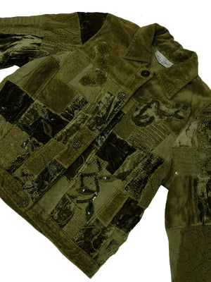 Norma Vintage _velvet patchwork jacket