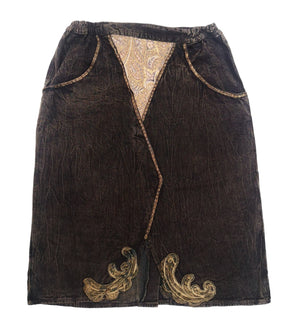 Norma Vintage _black denim skirt