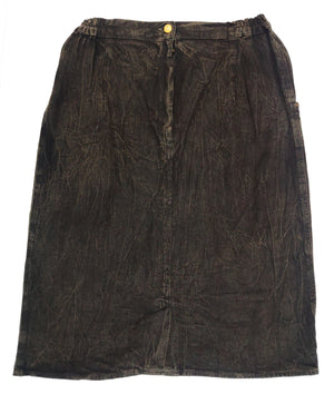 Norma Vintage _black denim skirt