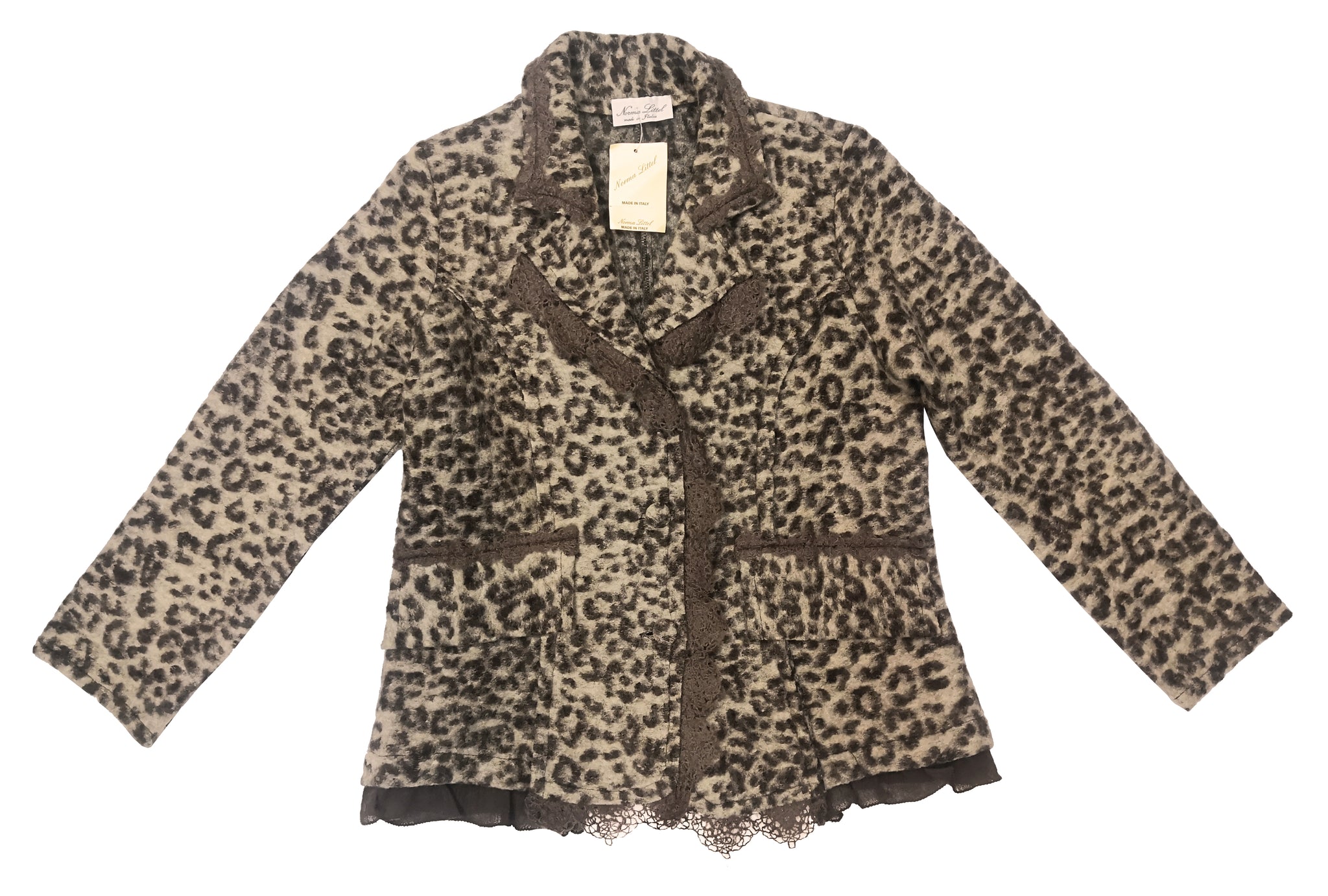 Norma Vintage _wool leopard jacket