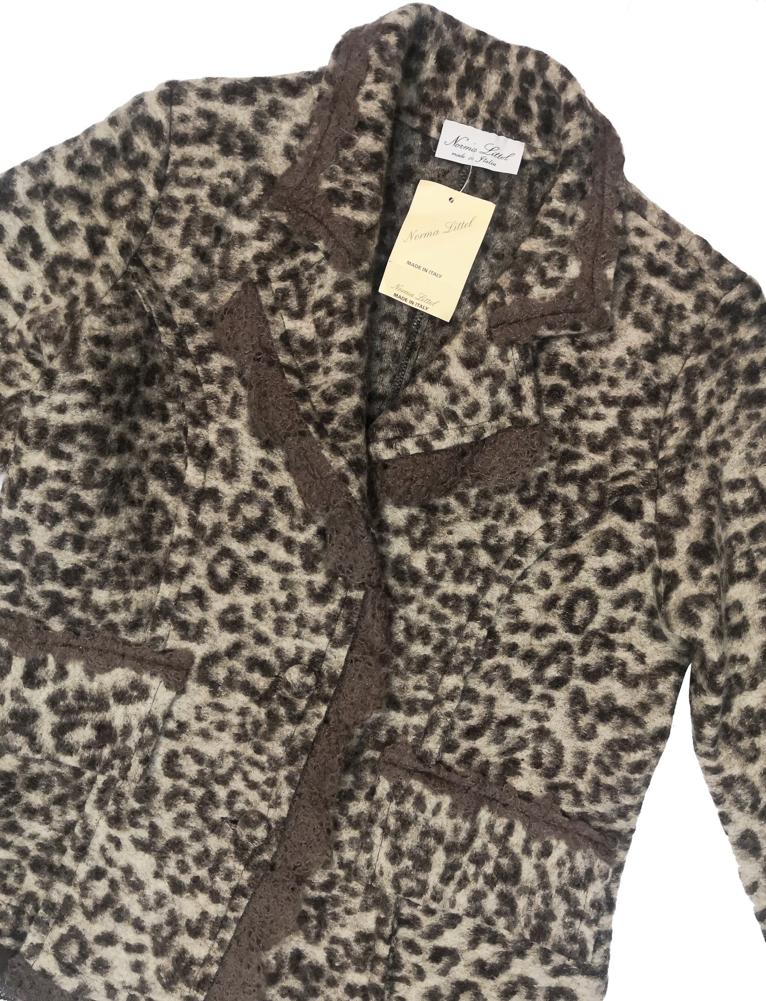 Norma Vintage _wool leopard jacket