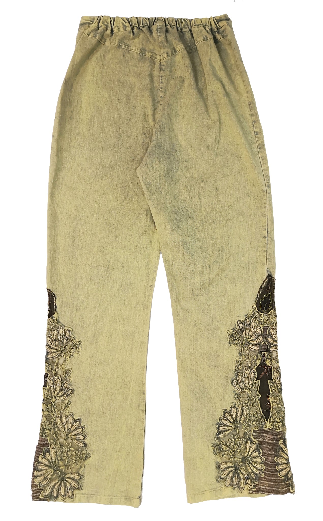 Norma Vintage _green denim trousers
