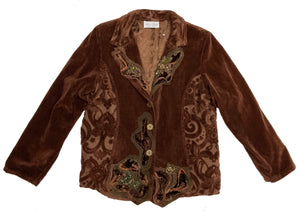 Norma Vintage _brown velvet jacket